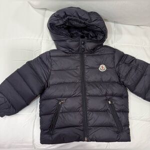 Moncler Dark Puffer Jacket with Hood